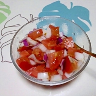 紫玉ねぎとトマトのサラダ＋＋